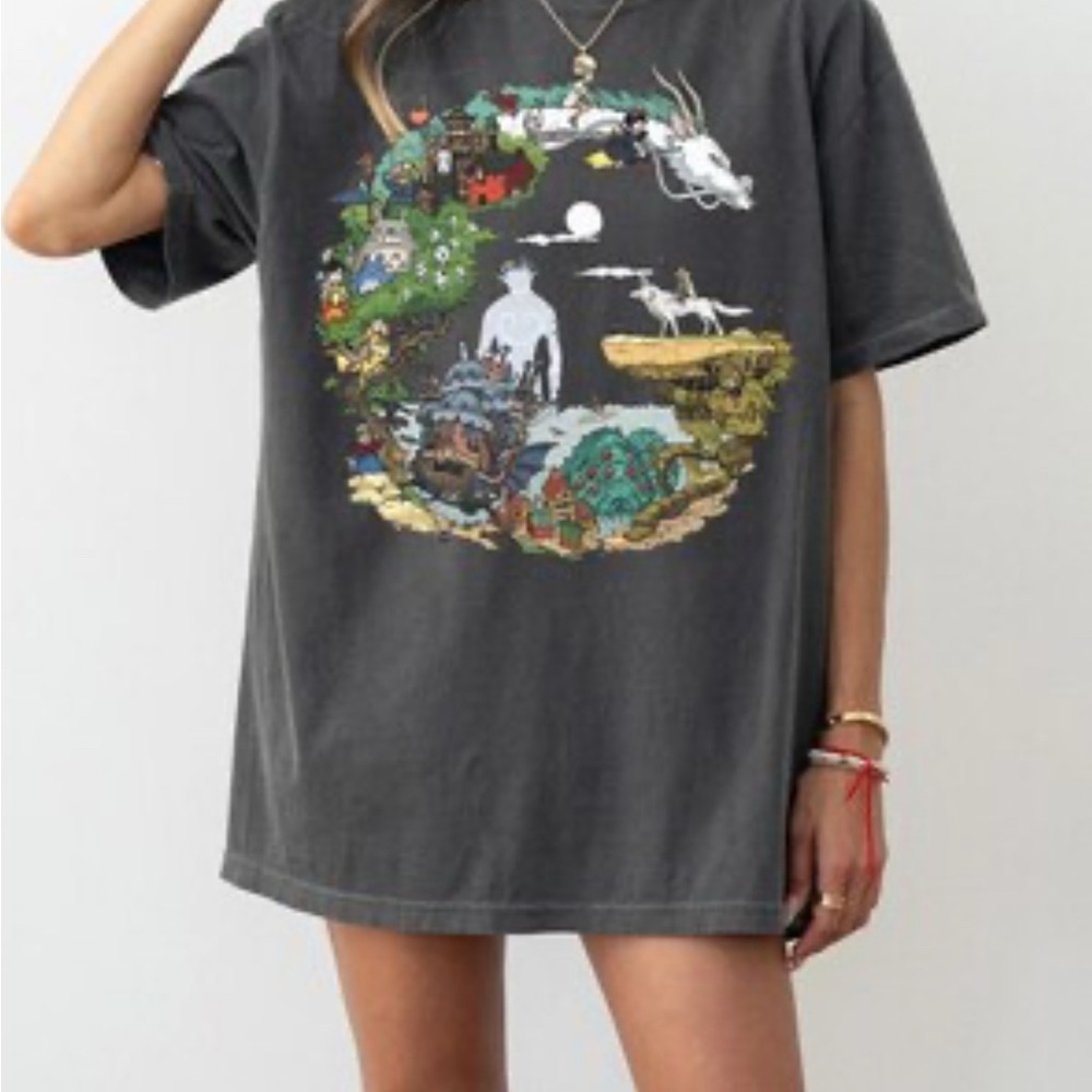 Studio Ghibli Graphic Tee Women’s Size Large LIKE BRAND NEW!